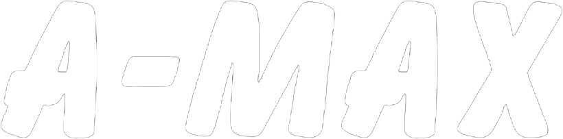 logo A-max bílé